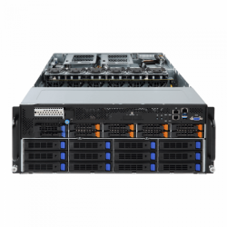 G481-HA1 (rev. 100) HPC Server - 4U 10 x GPU Single Root Server  /6-Channel RDIMM/LRDIMM DDR4, 24 x DIMMs / 3 x 80 PLUS Platinum 2200W redundant PSU / 2 x 10Gb/s BASE-T LAN ports (Intel® X550-AT2)