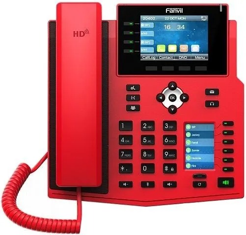 Телефон IP Fanvil X5U-R, красный