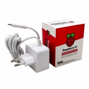 Raspberry Pi 4 Model B  Блок питания Official Power Supply Retail, White, 5.1V, 3A, Cable 1.5 m, USB Type С output jack,  для Raspberry Pi 4 B (187-3413)(187-3421)(RASP4233) {100} (931243)