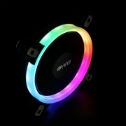 Single ring, RGB fan HIPER HCF1251-03, 120*120*25mm (38.5CFM, 1200RPM, 3+4PIN)