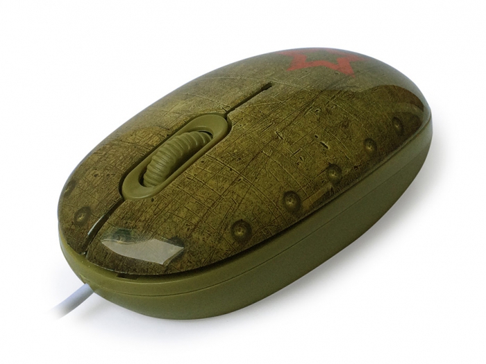 Мышь CBR Tank Battle Pattern, зеленая