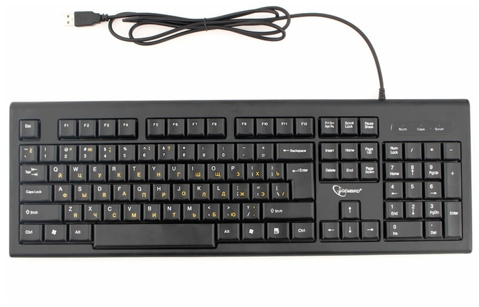Клавиатура Gembird KB-8354U-BL, черная