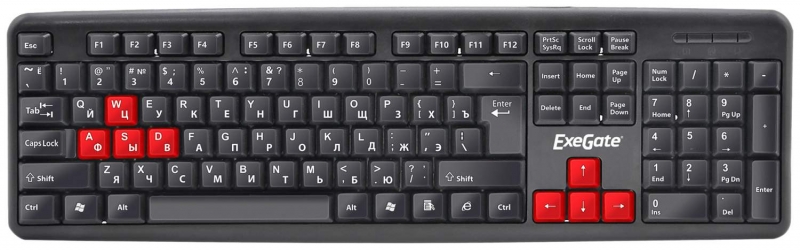 Клавиатура Exegate LY-403, черная (EX264080RUS)