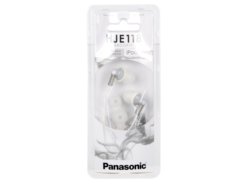 Наушники Panasonic RP-HJE118GUS, бело-серебристые