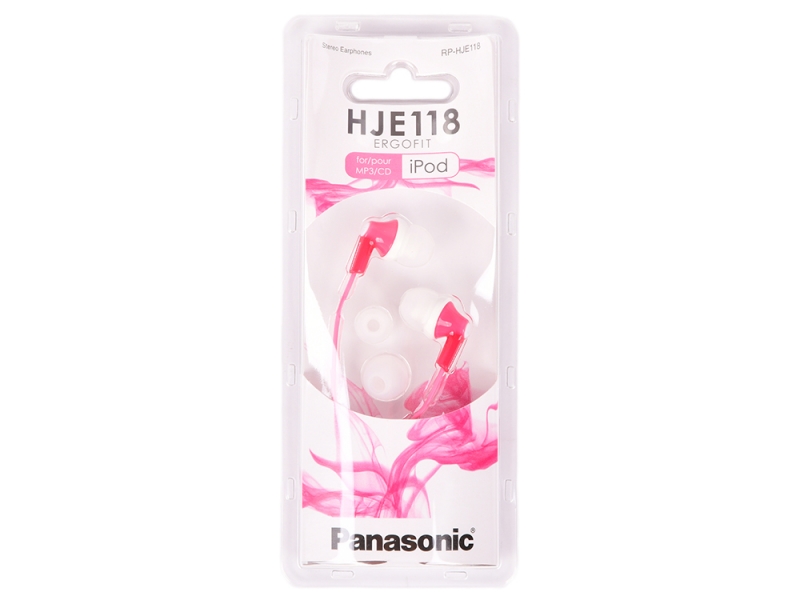 Наушники Panasonic RP-HJE118GUP, розовые