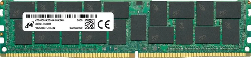 Серверная оперативная память Micron DDR4 LRDIMM 128Gb 3200MHz PC4-25600 ECC Reg (MTA72ASS16G72LZ-3G2B3)
