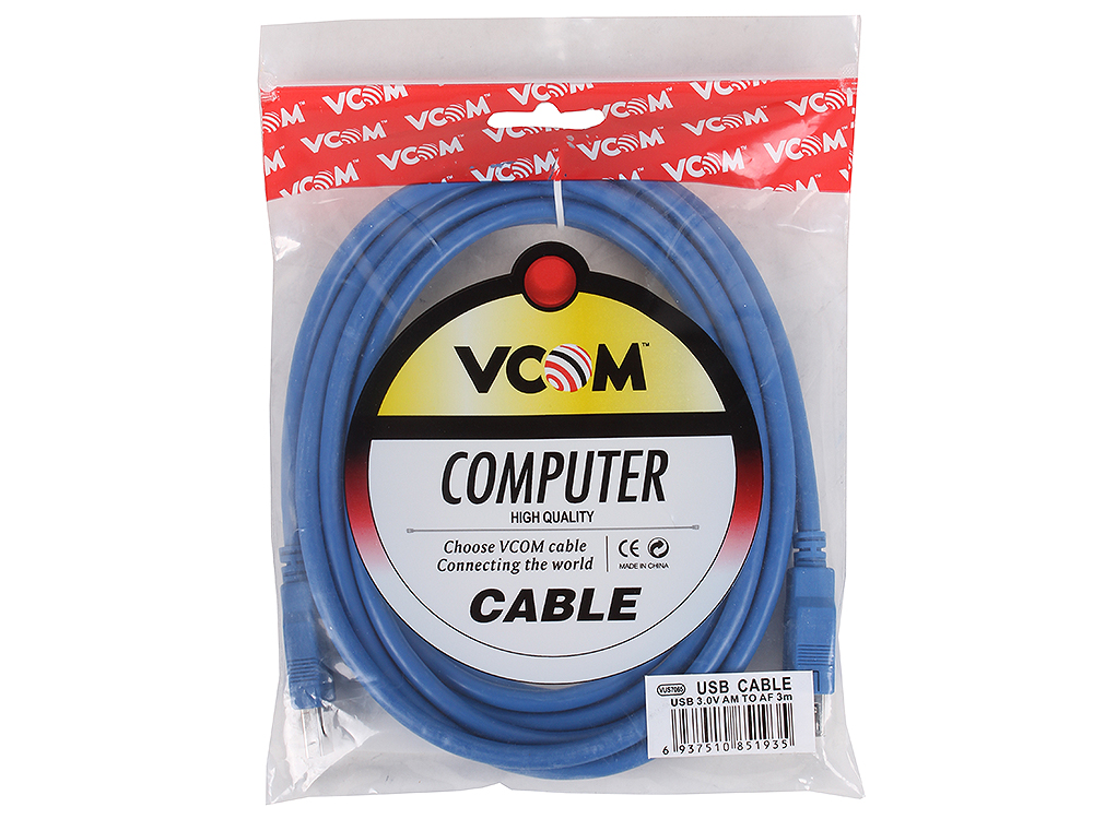 Кабель удлинительный VCOM USB3.0 VUS7065-3M
