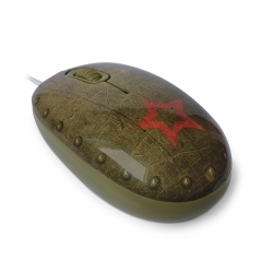 Мышь CBR Tank Battle Pattern, зеленая