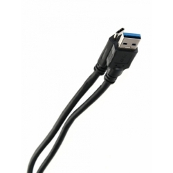 Кабель VCOM USB3.1 CM-AM 1M CU401, черный 