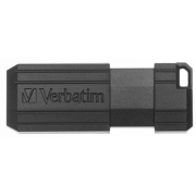 Verbatim PINSTRIPE 16GB USB 2.0 Flash Drive (Black)