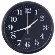 Настенные часы Perfeo "PF-WC-003", круглые 30см/черный (PF_C3065 )