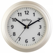 Настенные часы Perfeo PF-WC-008 круглые 25.5см/белый (PF_C3077)