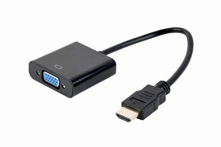 Переходник HDMI -) VGA Cablexpert, 19M/15F, длина 15см