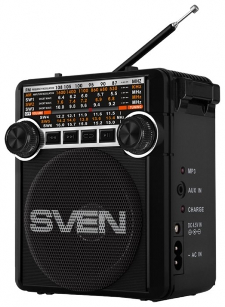 Радиоприемник SVEN SRP-355, черный