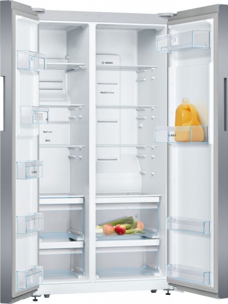 Холодильник Bosch KAN92NS25R, серебристый