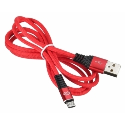 Кабель Digma USB A (m) micro USB B (m) 1.2м красный