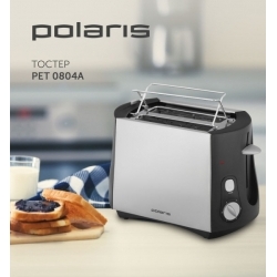 Тостер Polaris PET0804A, черный