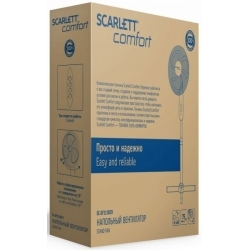 Вентилятор напольный Scarlett SC-SF111B29 45Вт, белый/голубой