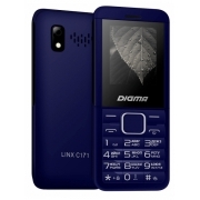 Мобильный телефон Digma C171 Linx 32Mb темно-синий моноблок 2Sim 1.77" 128x160 0.08Mpix GSM900/1800 FM microSD max32Gb