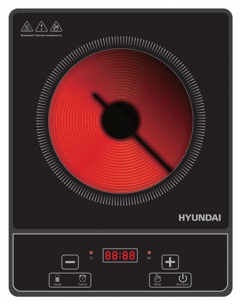 Плита Электрическая Hyundai HYC-0121, черный