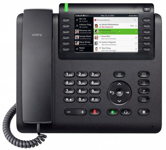 Телефон SIP Unify OpenScape Desk Phone CP700X, черный