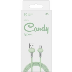 Кабель Redline Candy УТ000021995 USB Type-C (m) USB A (m) 1м зеленый