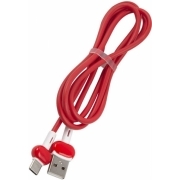 Кабель Redline Candy УТ000021994 USB Type-C (m) USB A (m) 1м красный