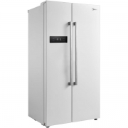 Холодильник Midea MRS518SNW1, белое стекло
