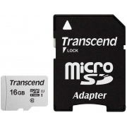 Флеш-накопитель Transcend Карта памяти Transcend 16GB UHS-I U1 microSD with Adapter