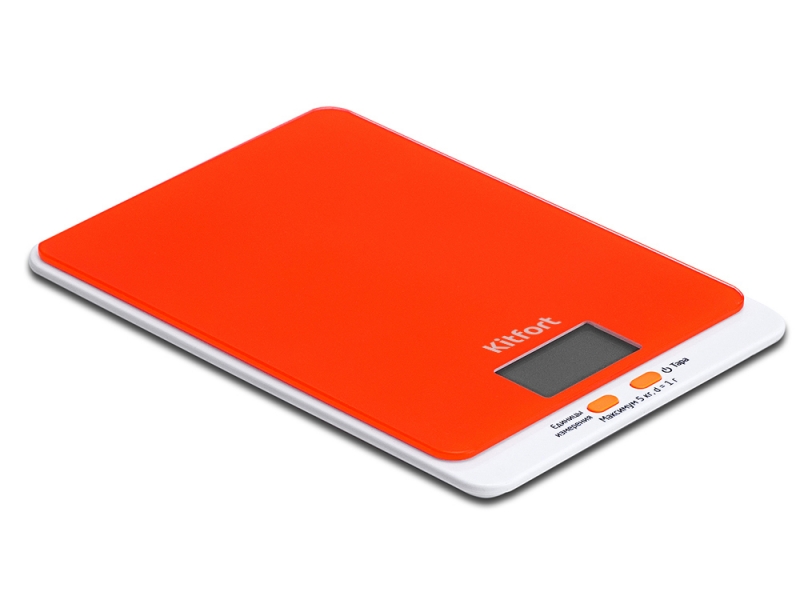 Весы кухонные электронные Kitfort КТ-803-5, оранжевый