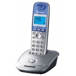 Радиотелефон Panasonic KX-TG2511RUS, серебристый/голубой