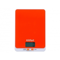 Весы кухонные электронные Kitfort КТ-803-5, оранжевый