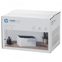 Принтер HP Laser 107w, белый (4ZB78A)