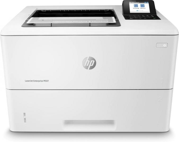 Принтер лазерный HP LaserJet Enterprise M507dn, белый (1PV87A)