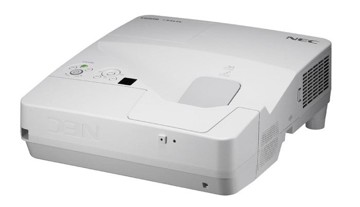 NEC projector UM351W LCD Ultra-short, 1280x800 WXGA, 3500lm, 6000:1, D-Sub, HDMI, RCA, RJ-45, Lamp:6000hrs, incl. Wall-mount (после тестирования)