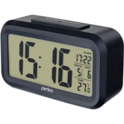 Часы-будильник Perfeo "Snuz"/черный (PF_A4849)