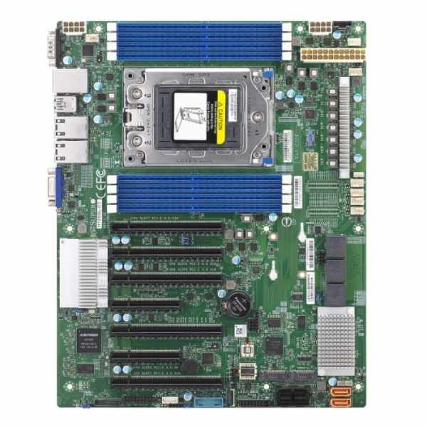 Материнская плата SuperMicro MBD-H12SSL-I-O Intelligent Platform Management Interface, Single AMD EPYC™ 7003/7002 Series Processor, 2TB Registered ECC DDR4 3200MHz SDRAM in 8 DIMMs,5 PCI-E 4.0 x16,2 PCI-E 4.0 x8,8 SATA3, 2 M.2 {10} (418091)