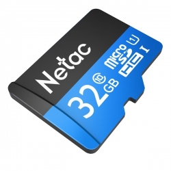 Карта памяти MicroSDHC Netac P500 Standart 32GB + адаптер [NT02P500STN-032G-R]