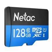 Карта памяти MicroSDXC Netac P500 Standart 128GB [NT02P500STN-128G-S]