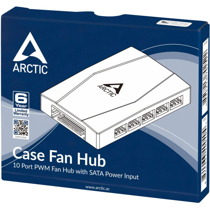 Хаб для 10 вентиляторов корпуса ПК Arctic Case Fan Hub 10 PWM Fan (ACFAN00175A) (702522)
