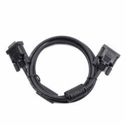 Кабель DVI-D single link Cablexpert CC-DVI-BK-6, 19M/19M, 1.8м, черный, экран, феррит.кольца, пакет {60} (081535)