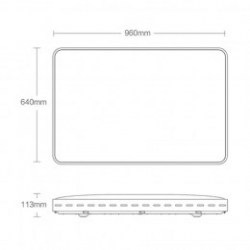 Потолочная лампа Xiaomi Yeelight LED Ceiling Lamp Pro 960*640mm (YLXD20YL), LED, 90 Вт , пульт в комплекте, белая