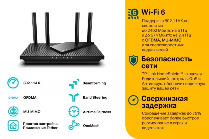 Wi-Fi Роутер TP-LINK Archer AX55