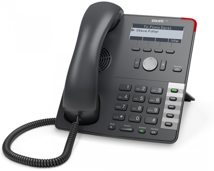 SNOM Global 715 Desk Telephone Black (демонстрационный образец)