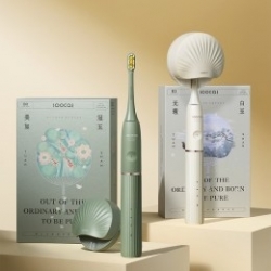 Электрическая зубная щетка Xiaomi (Mi) SOOCAS Electric Toothbrush (D2) (Футляр c функцией UVC стерлизации + 2 насадки), CHINA, зеленая