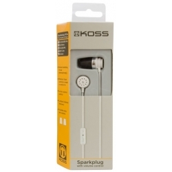 Наушники вкладыши Koss Spark Plug B 1.2м белый проводные (в ушной раковине)