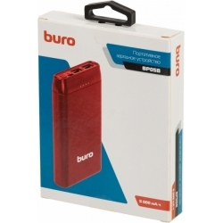 Мобильный аккумулятор Buro BP05B 5000mAh красный (BP05B10PRD)
