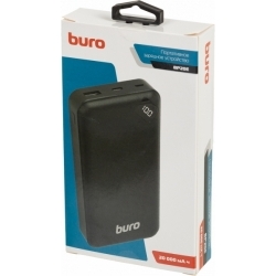 Мобильный аккумулятор Buro BP20E 20000mAh 2.1A черный (BP20E10PBK)