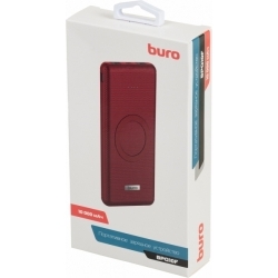 Мобильный аккумулятор Buro BPQ10F 10000mAh красный (BPQ10F18PRD)