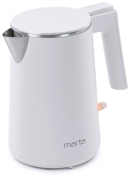Чайник MARTA MT-4591w, белый жемчуг